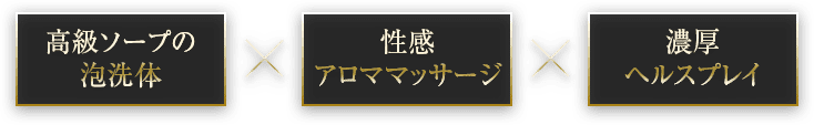 高級ソープ×性感アロママッサージ×濃厚ヘルスの融合